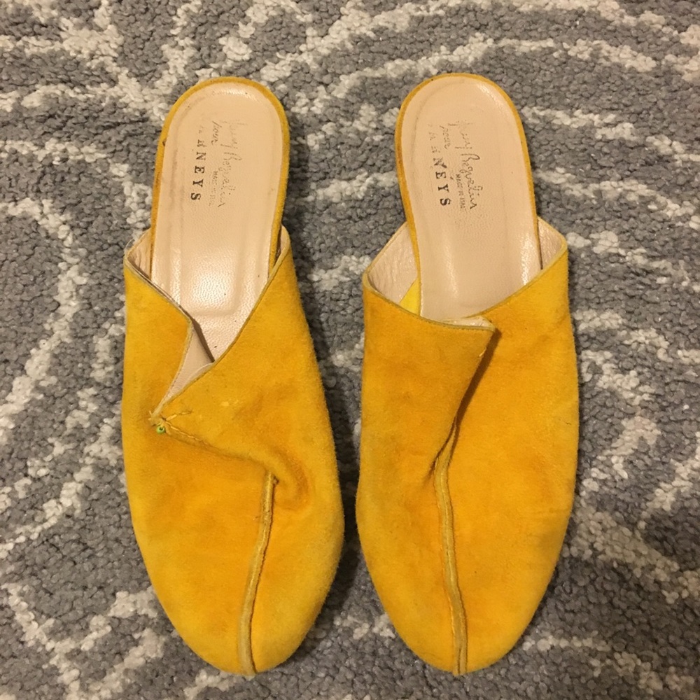 BARNEYS vintage leather slides